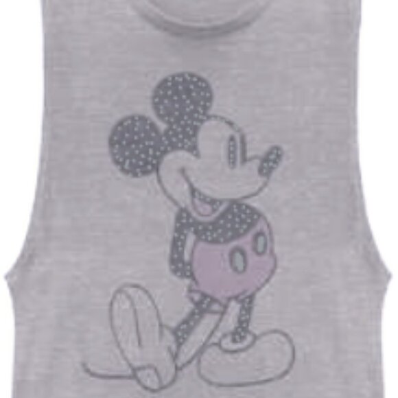 Women's Mickey & Friends Distressed Mickey Mouse Pose Festival Muscle Tee - Picture 5 of 11